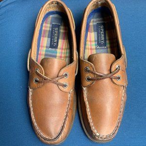 Sperry Women’s Brown Leather Boat Shoe (Size 9)